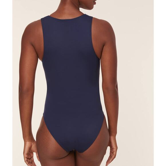Andie Swim Eco Nylon The Malibu One Piece in Navy S NWT - Picture 5 of 8